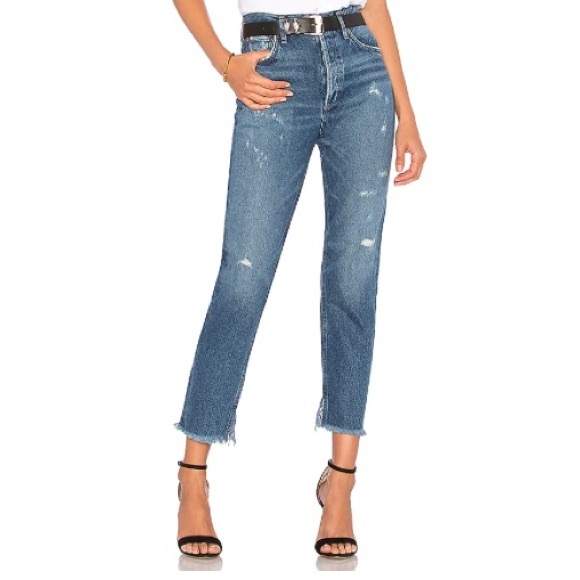 AGOLDE High Waisted Jamie Straight Lowdown Blue 28 - Picture 8 of 13